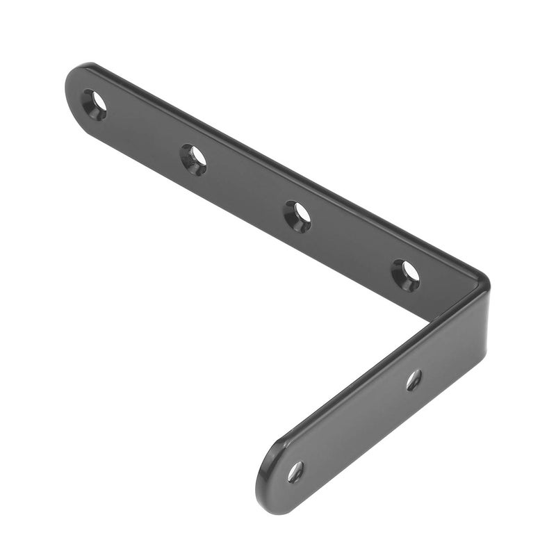 DYWISHKEY 5 InchX3 Inch Corner Brace 16 Pack, Shelf Bracket Heavy Duty Black Steel L Corner Bracket - Image 5